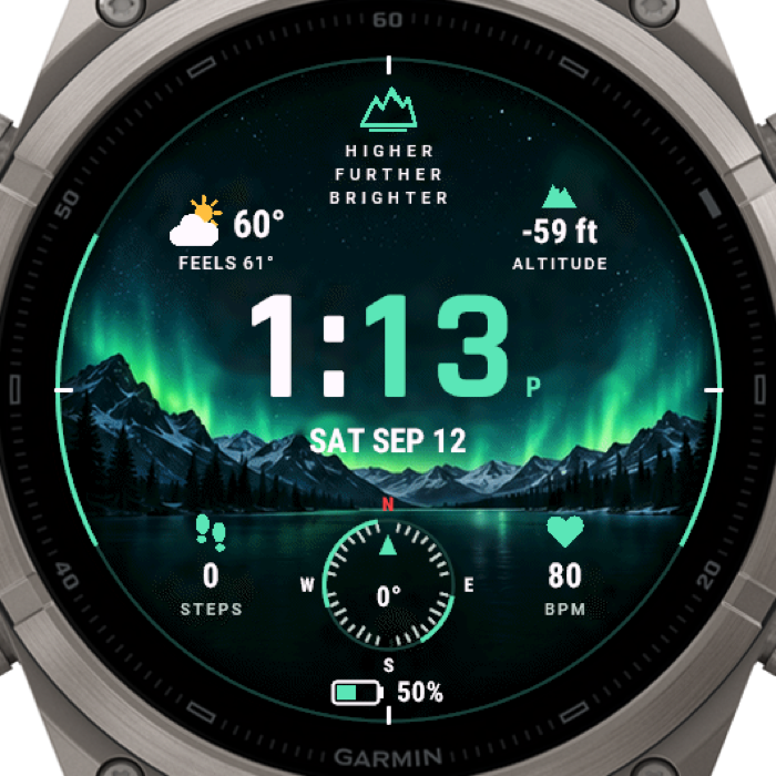 AURORA actual watch face screenshot
